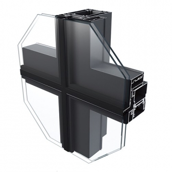 Aluminum extrusion curtain wall profile